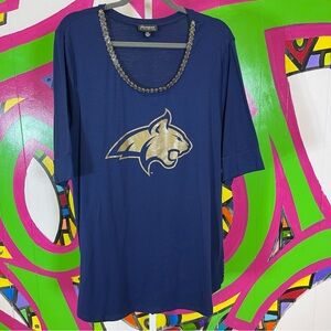 Gameday Couture, Montana State University Bobcats, Beaded Details. Size XXL.